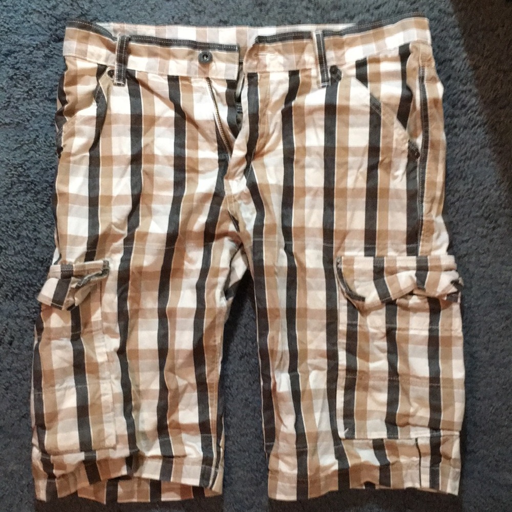 Men’s Levi’s Plaid Cargo Shorts Waist 30